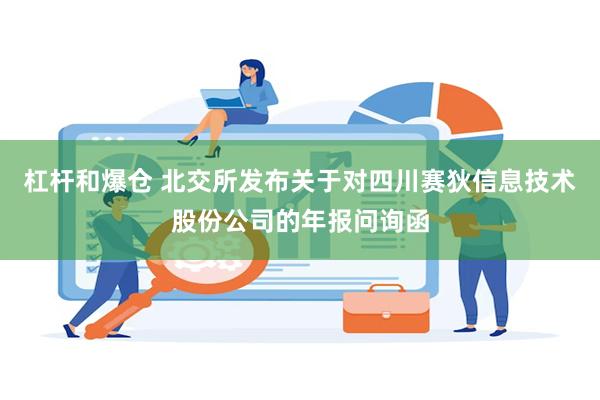 杠杆和爆仓 北交所发布关于对四川赛狄信息技术股份公司的年报问询函