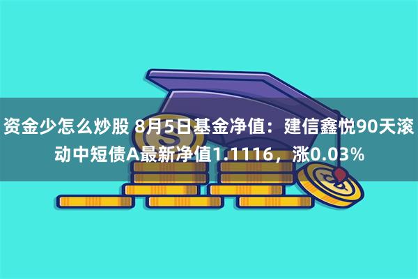 资金少怎么炒股 8月5日基金净值：建信鑫悦90天滚动中短债A最新净值1.1116，涨0.03%