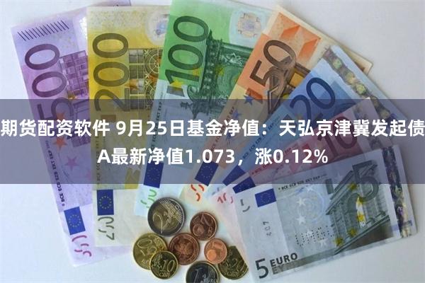 期货配资软件 9月25日基金净值：天弘京津冀发起债A最新净值1.073，涨0.12%